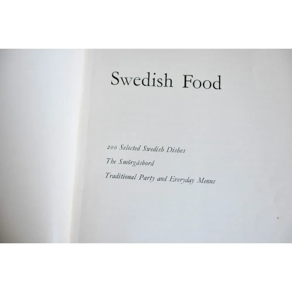 Swedish Food: 200 Selected Swedish Dishes, The Smorgasbord, Traditional Party